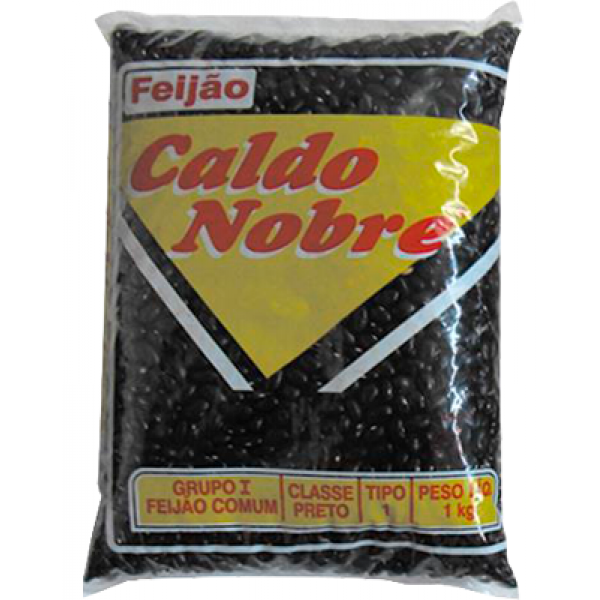 Feijão Preto Tipo 1 Caldo Nobre - Pacote 1kg